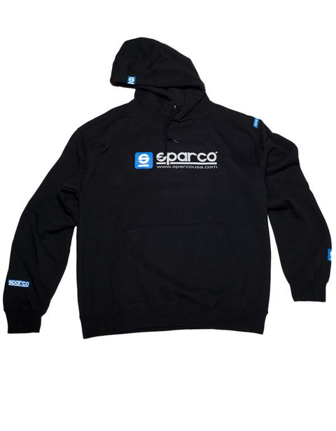 Sparco Sweatshirt Hooded WWW Blk Sml