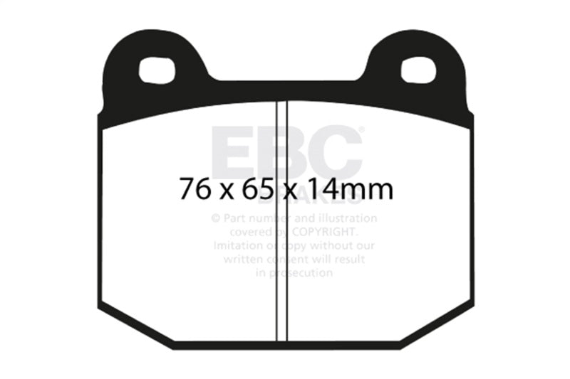 EBC Racing 97-99 Mitsubishi Lancer Evo 5 RP-1 Race Rear Brake Pads