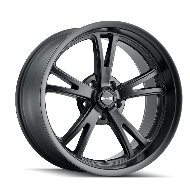 Ridler 606 22x10.5 / 5x120 BP / 40mm Offset / 72.62mm Hub Matte Black Wheel