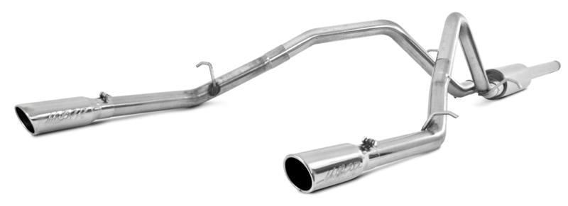 MBRP 14 Chevy/GMC 1500 Silverado/Sierra 4.3L V6/5.3L V8 Dual Split Rear T409 3in Cat Back Exhaust