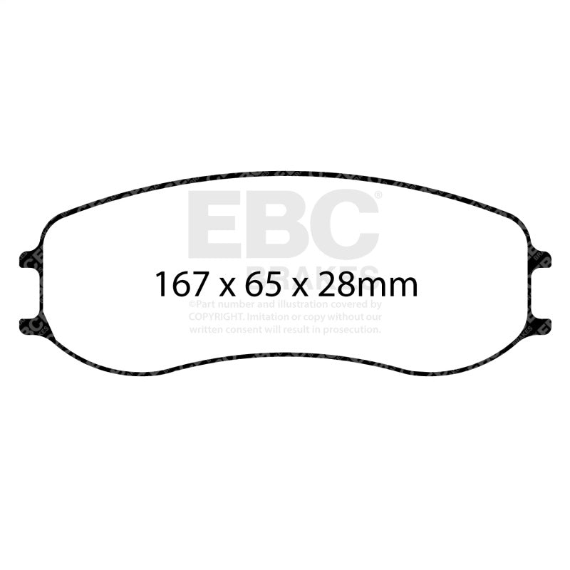 EBC Racing Porsche 718 Cayman GT4 Clubsport (PFC Brakes) SR-11 Sintered Race Front Brake Pads