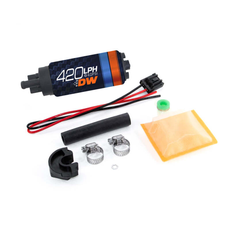 DeatschWerks DW420 Series 420lph In-Tank Fuel Pump w/ Install Kit For 89-94 240SX