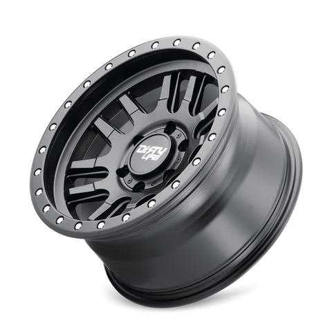 Dirty Life 9309 Canyon Pro 17x9/5x127 BP/-12mm Offset/71.5mm Hub Matte Black Wheel - Not Beadlock