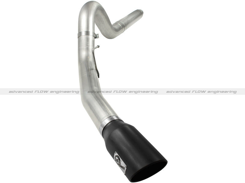 aFe MACH Force XP 5in DPF-Back Stainless Steel Exh Sys, Black tip, Ford Diesel Trucks 08-10 V8-6.4L