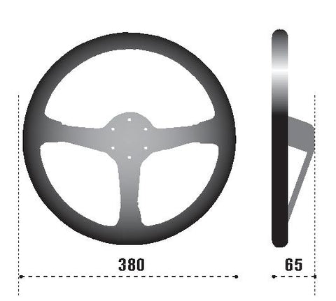 Sparco Steering Wheel 368 Suede Black