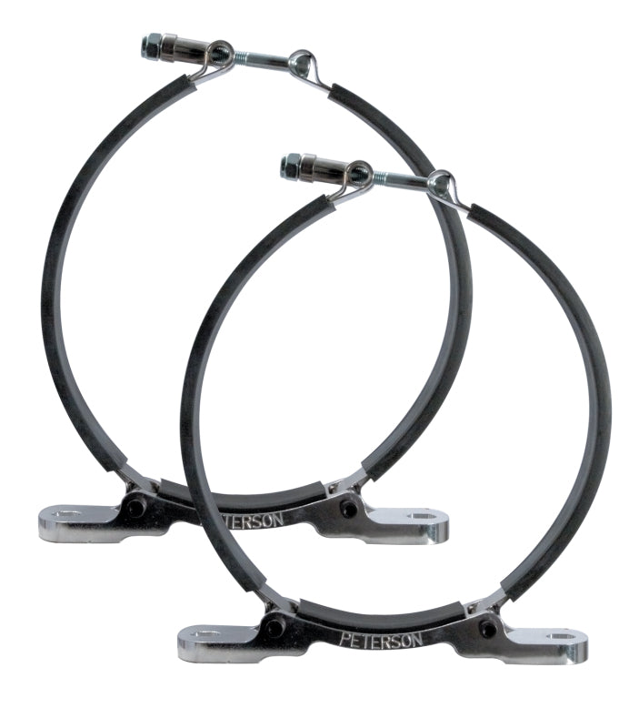 Peterson Fluid Systems 6in Flat Mount Brackets (Pair)