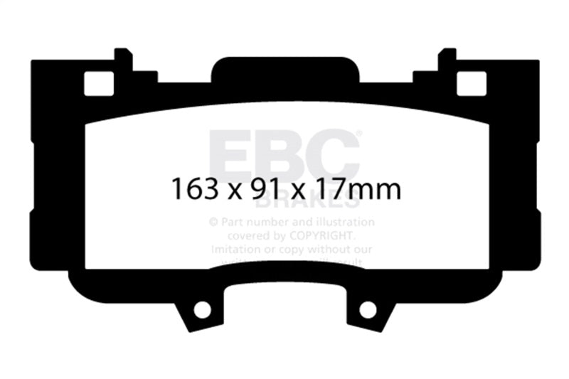 EBC Racing 2015 Ford Mustang 2.3L RP-1 Race Front Brake Pads