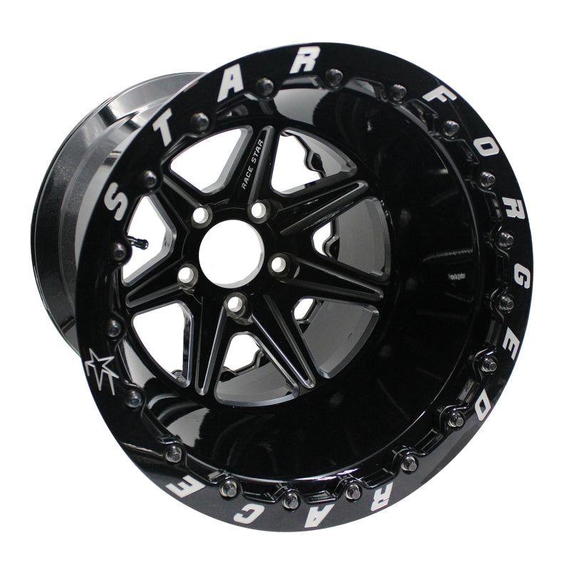 Race Star 72 ValStar 15x12 / 5x4.75BC / 4.5BS / 3.072in CB / Black w/Machined Accents Wheel