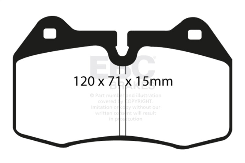 EBC Racing 07-12 Honda Civic (8th Gen) RP-1 Race Front Brake Pads