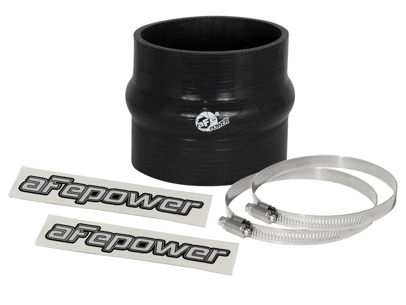 aFe Magnum FORCE Intake Coupling Kit (3-1/4IN ID to 3-1/8IN ID x 3IN L)Straight Coupler w Hump Black