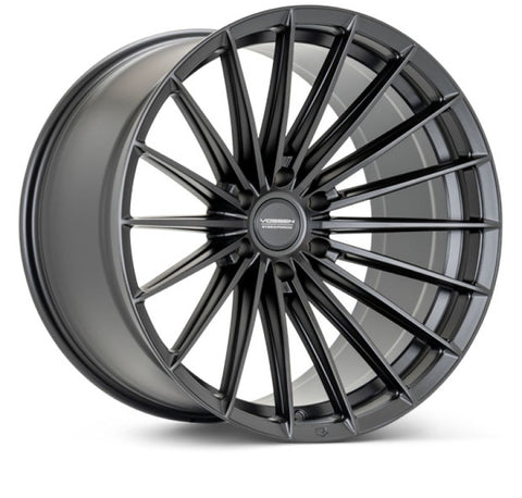 Vossen HFX-4 24x10 / 6x139.7 / ET25 / 106.1 / Deep - Satin Black Wheel