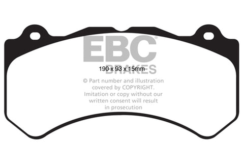EBC Racing 16-19 Cadillac ATS-V 3.6TT SR-11 Sintered Race Front Brake Pads