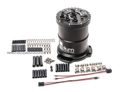 Radium Engineering Multi-Pump Fuel Surge Tank Fits Walbro GSS342 / AEM 50-1200 (Pumps Not Incl.)