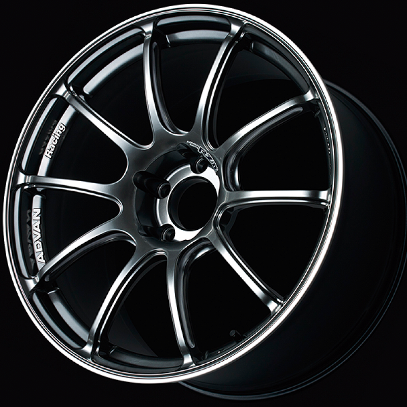 Advan RZII 18x8.0 / +53 Offset / 5x114.3 / 73mm Bore / Racing Hyper Black and Ring