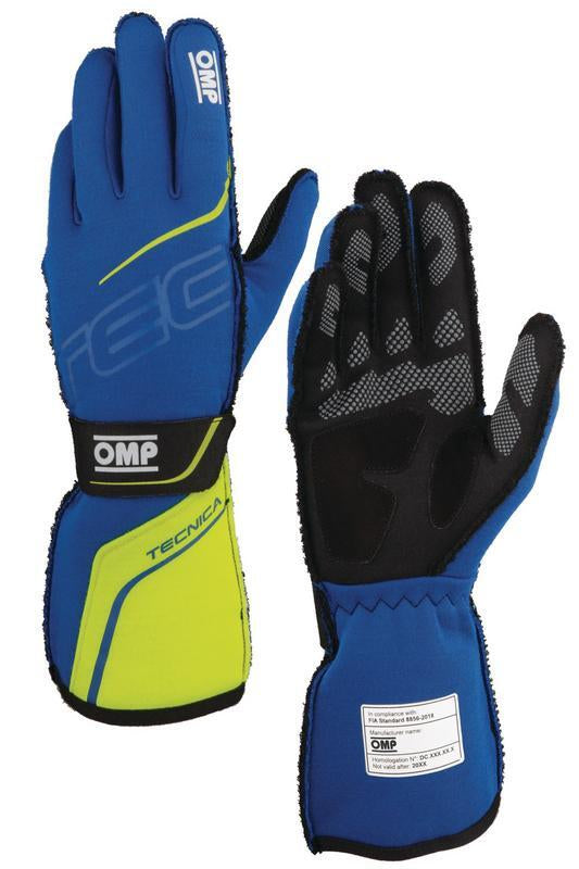 OMP Tecnica Gloves White/Anthracite - Size M (Fia 8856-2018)