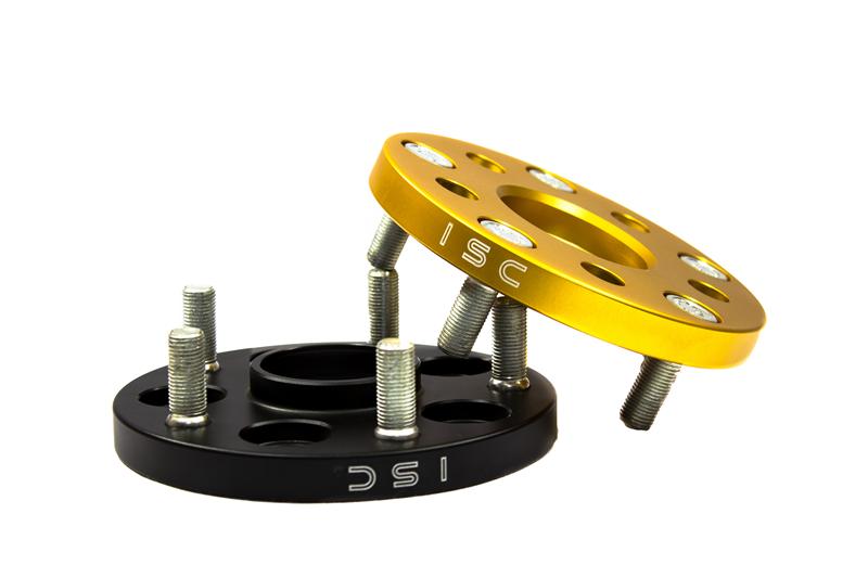 ISC Suspension Mazda/Mitsubishi 5x114.3 Hub Centric (67 Hub Bore) Wheel Spacers 15mm Black (Pair)