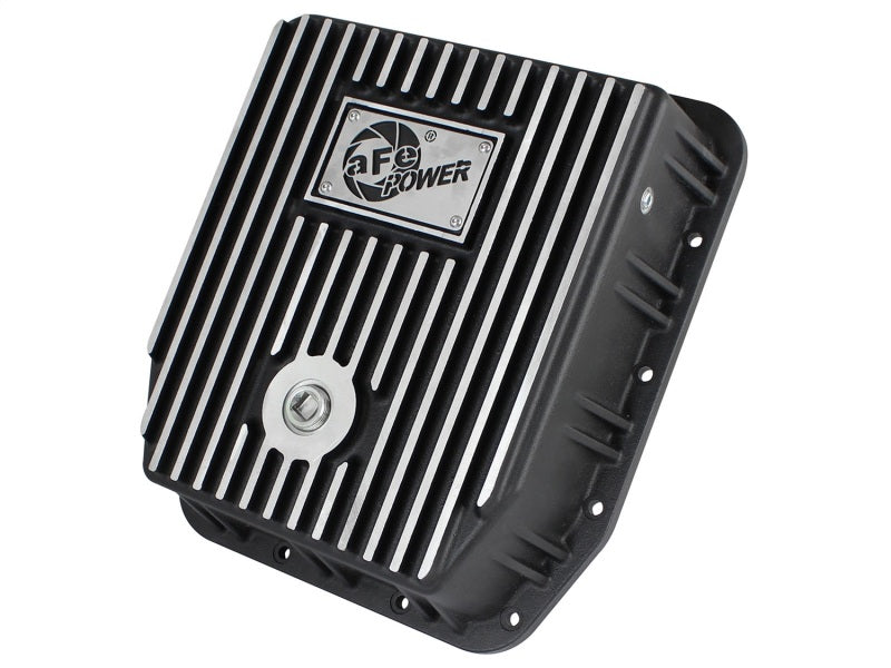 aFe Transmission Pan (Black); Ford Trucks 94-08 AODE