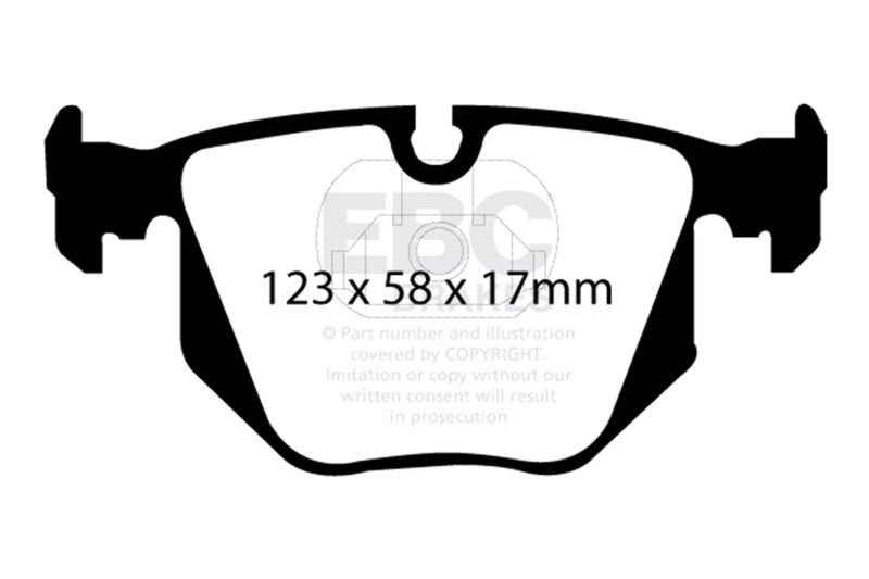 EBC Racing 00-05 BMW 3 Series (E46) RP-1 Race Rear Brake Pads