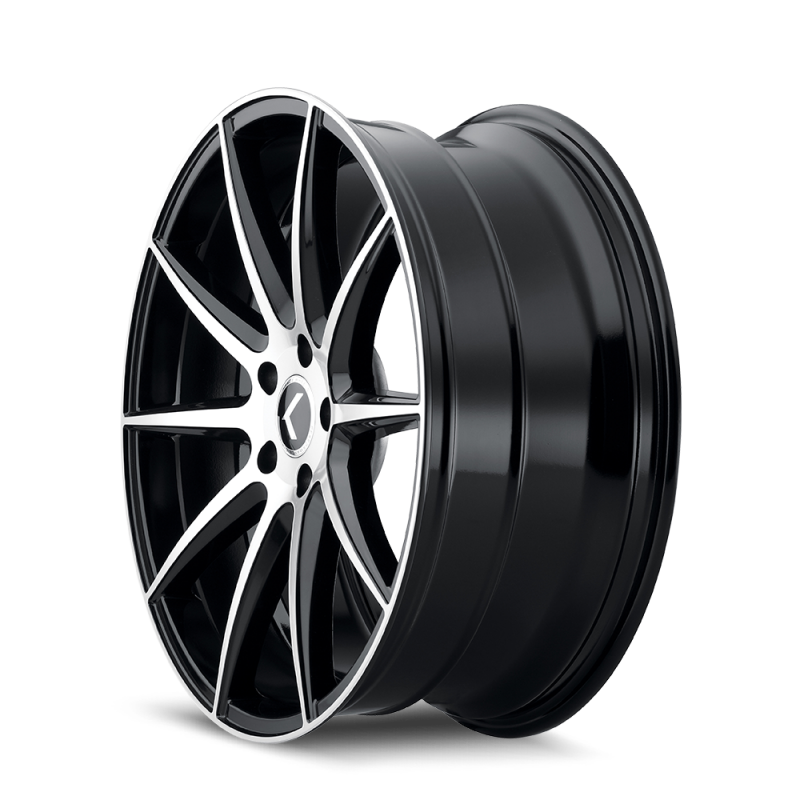 Kraze KR194 Cosmos 17x8 / 5x114.3 BP / 38mm Offset / 72.62mm Hub Gloss Black Machined Wheel