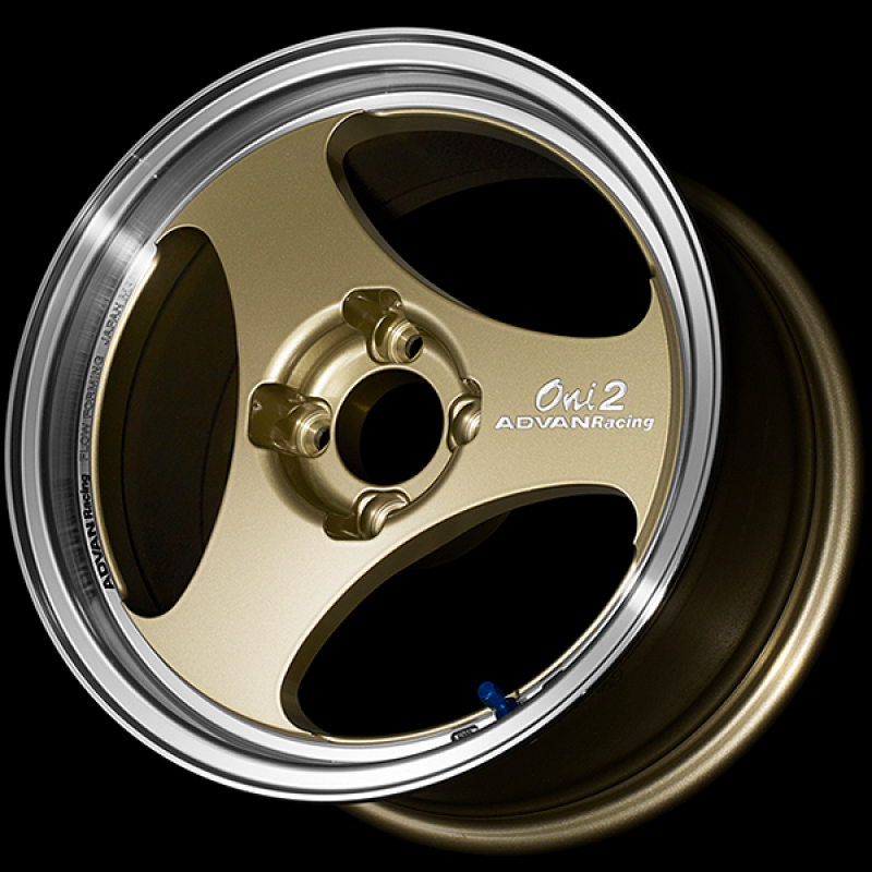 Advan ONI2 15x7.5 / +40 Offset / 4x100 / 63mm Bore / Machining and Champagne Gold