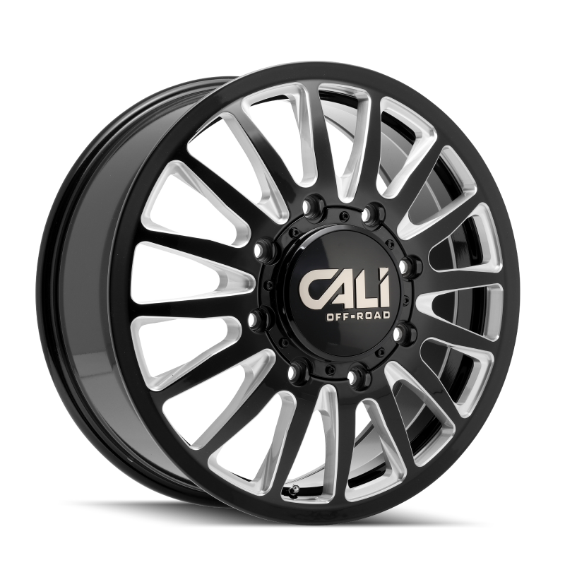 Cali Off-Road 9110D Summit Dually 20x8.25 / 8x200 BP / 115mm Offset / 142mm Hub Gls Blk Mill Wheel