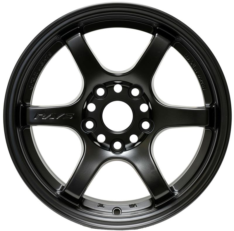 Gram Lights 57DR 15x8.0 +28 4x100 Semi Gloss Black Wheel