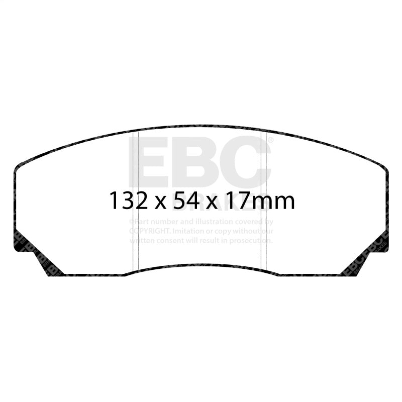EBC Racing 93-00 Aston Martin Virage 5.3L (AP Caliper) RP-X Front Brake Pads