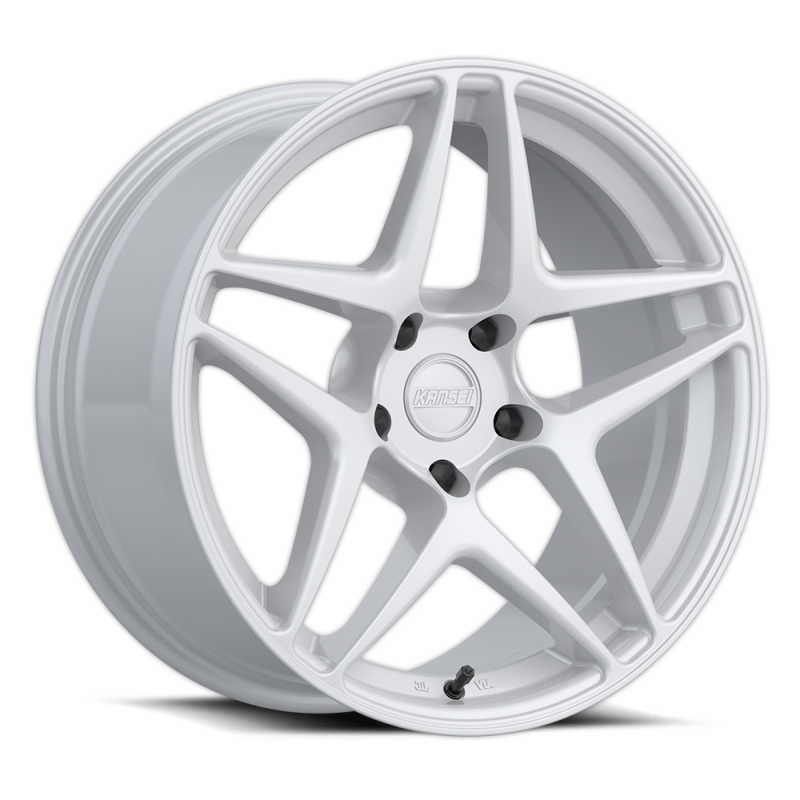Kansei K15W Astro 18x8.5in / 5x100 BP / +35mm Offset / 73.1mm Bore - Gloss White Wheel