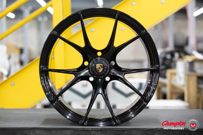 Vossen x Champion RS74 20x9.5 / Centerlock / ET59 - Gloss Black Wheel - (918 Spyder - Front)