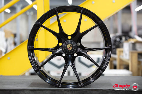 Vossen X Champion RS74 21X12 / ET45 / Gloss Black Wheel / Centerlock / 911 GT3 992 - Rear