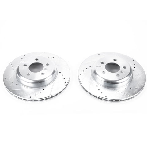 Power Stop 16-18 BMW 320i xDrive Rear Evolution Drilled & Slotted Rotors - Pair