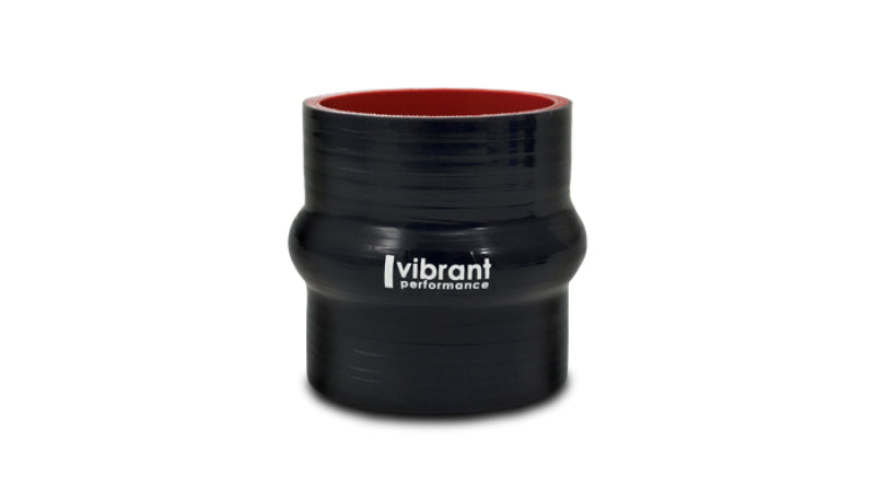 Vibrant 4 Ply Reinforced Silicone Hump Hose Connector - 5in I.D. x 3in long (BLACK)