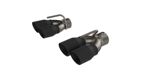 QTP 2015-2023 Dodge Challenger 6.2/6.4L QTP Black Quad Tip Adapter