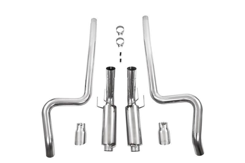 MBRP 11-14 Ford Mustang GT 5.0L Dual Split Rear Street Version T409 3in Cat Back Exhaust System