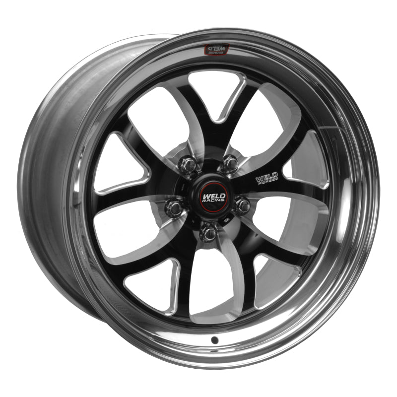 Weld S76 18x5 / 5x115mm BP / 2.1in. BS Black Wheel (High Pad) - Non-Beadlock