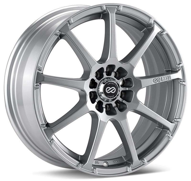 Enkei EDR9 17x7 4x100/114.3 38mm Offset 72.6 Bore Diameter Silver Wheel