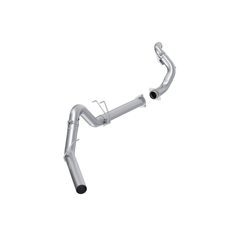 MBRP 15-16 F250/F350/F450 6.4L PS CC/SC AL Steel 4in Filter-Back Single Side - No Muffler w/ DP