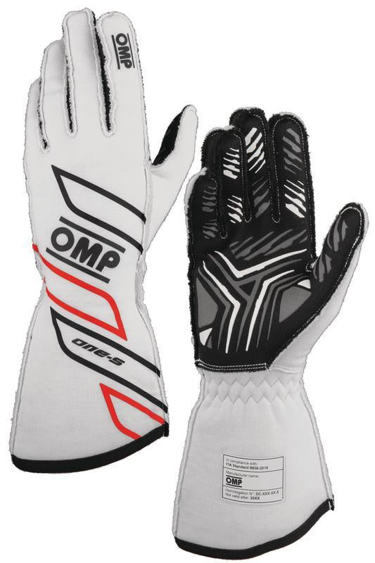 OMP ONE-S GLOVES my2025 FIA 8856-2018 ANTHRACITE / FLUO YELLOW SZ S