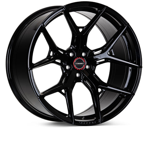 Vossen HF-5 20x9 / 5x120 / ET35 / 72.56 / Flat - Gloss Black Wheel