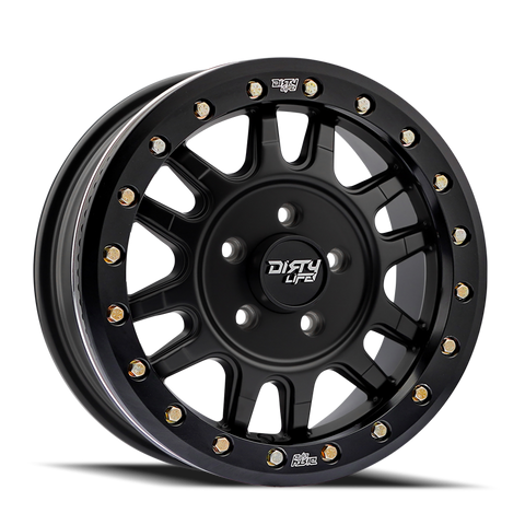 Dirty Life 9309R Canyon Pro 15x7 4x137 13mm Offset/106.25mm Hub Matte Black - Beadlock