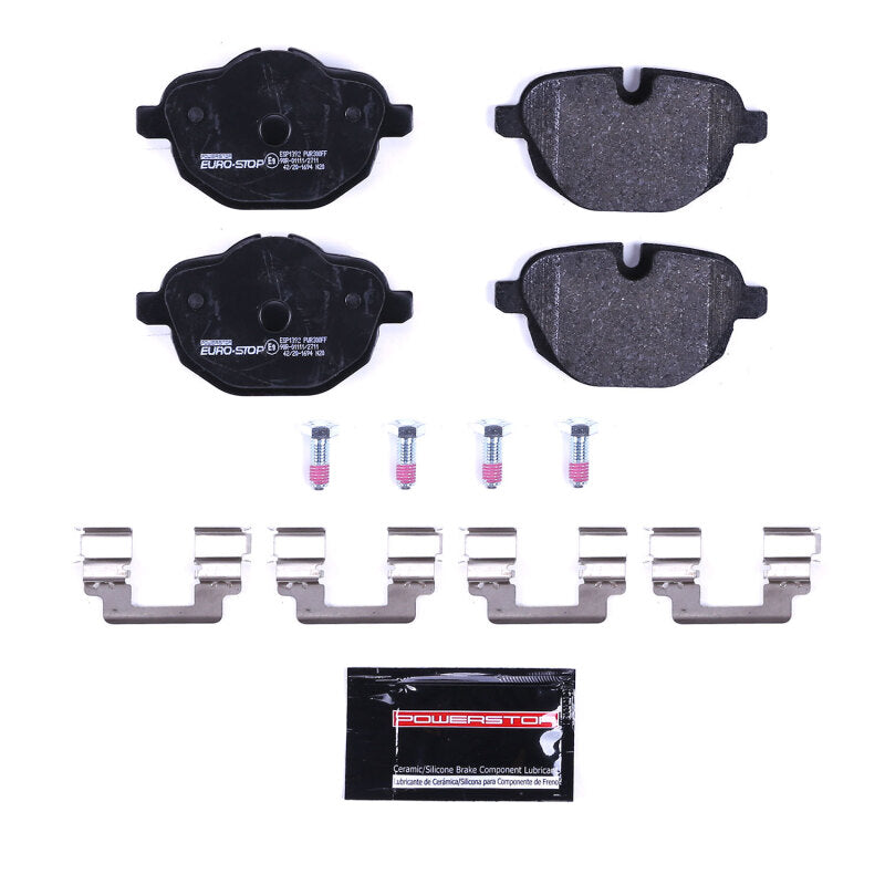 Power Stop 14-20 BMW i8 Euro-Stop ECE-R90 Rear Brake Pads