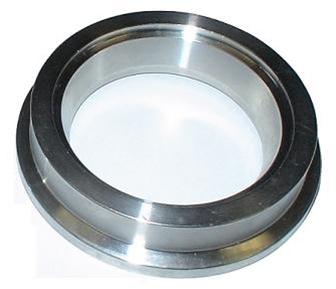 Torque Solution Stainless Steel V-Band Clamp & Flange Kit - 4in (101mm)