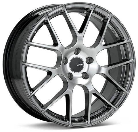 Enkei Raijin 18x8.5 35mm Offset 5x114.3 Bolt Pattern 72.6 Bore Diameter Hyper Silver Wheel