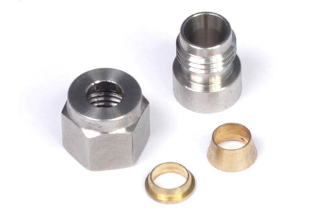 Haltech 1/4in Stainless Steel Weld-On Kit w/Nut & Ferrule