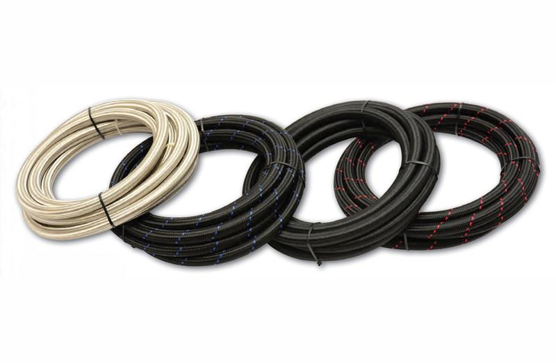 Vibrant -8 AN SS Braided Flex Hose (10 foot roll)