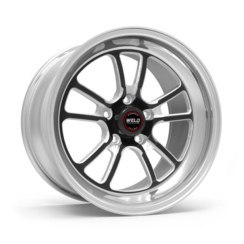 Weld S70 RT-S 17x8in / 5x114.3 BP / 5.2in. BS - Black Center - Polished Shell Wheel