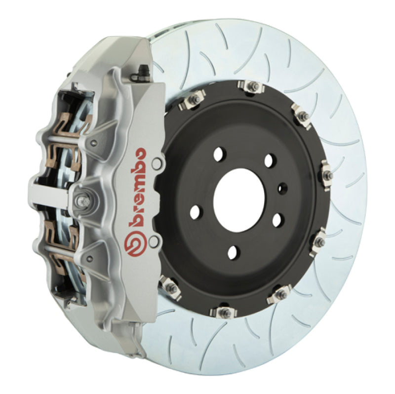 Brembo 03-08 SL500 Front GT BBK 8 Piston Cast 380x34 2pc Rotor Slotted Type3-Silver
