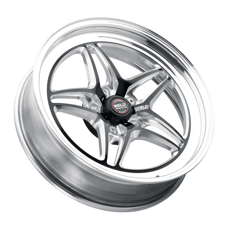 Weld S81 18x5 / 5x112 BP / 2.1in. BS (-23mm Offset) Black Wheel (High Pad)