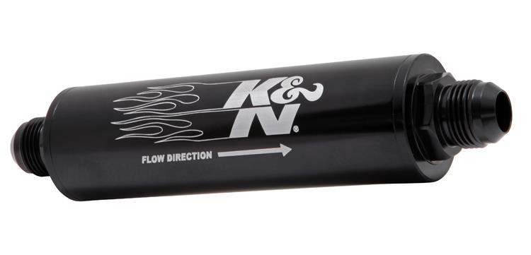 K&N 2in OD x 9in L 10AN 25 Micron In-Line Fuel/Oil Filter
