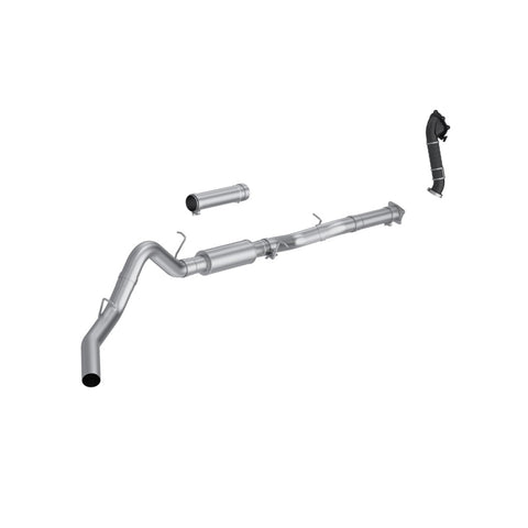 MBRP 01-04 Chevy Silverado / GMC Sierra 2500/3500HD 4in OD CatBack Single Side Exit w/ Downpipe - AL